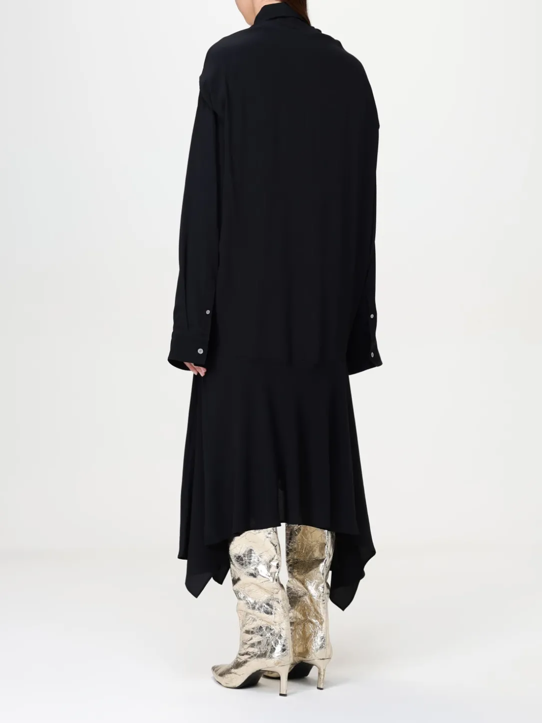 Abito chemisier Acne Studios in misto seta