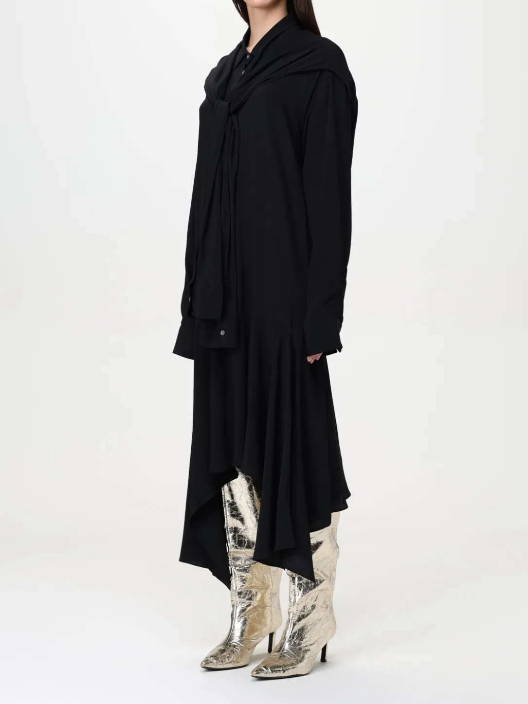 Abito chemisier Acne Studios in misto seta