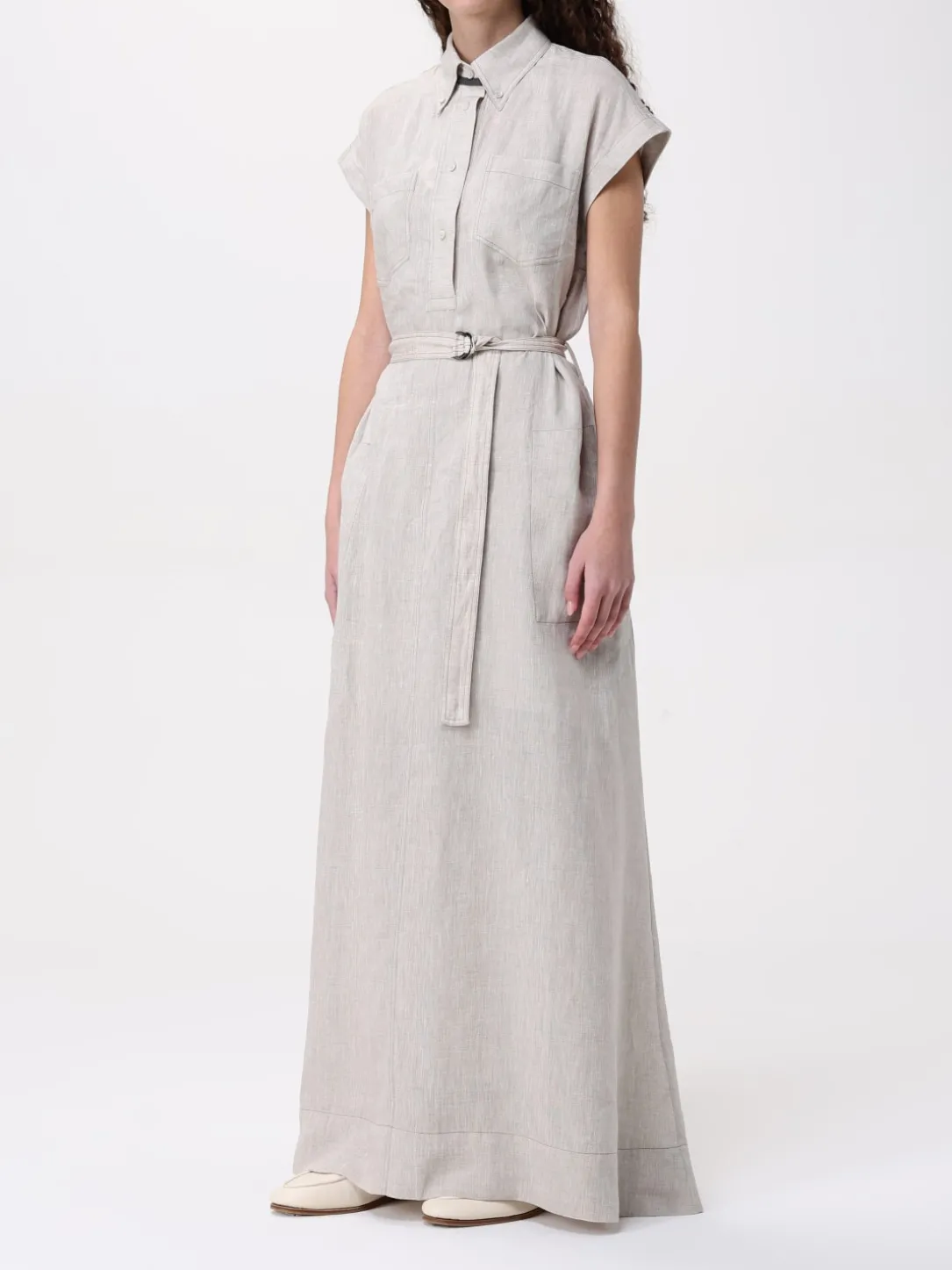 Abito chemisier Brunello Cucinelli in lino