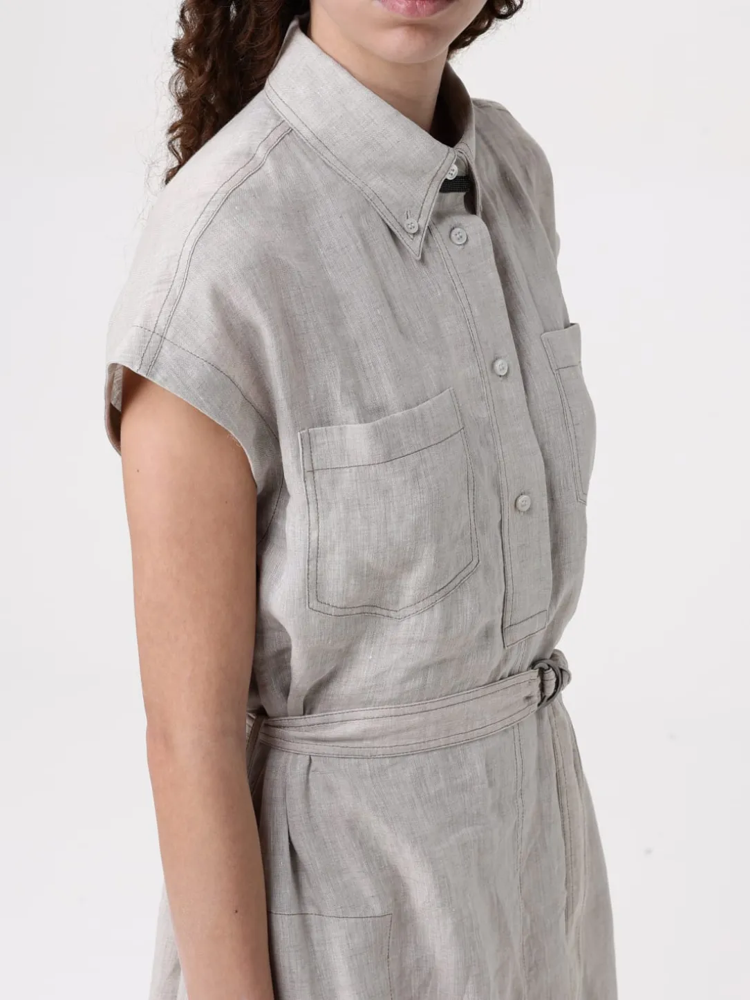 Abito chemisier Brunello Cucinelli in lino