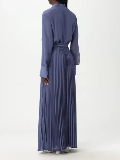 Abito chemisier Emporio Armani in georgette plissettato