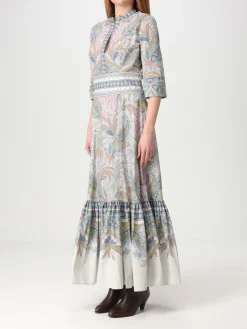 Abito chemisier Etro in cotone con stampa Paisley