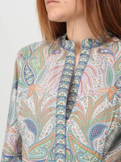 Abito chemisier Etro in cotone con stampa Paisley