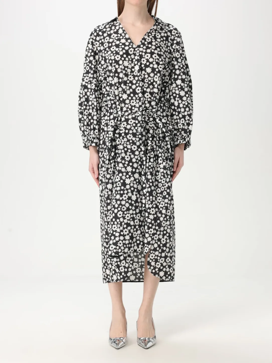 Abito chemisier Marni in cotone con stampa floreale