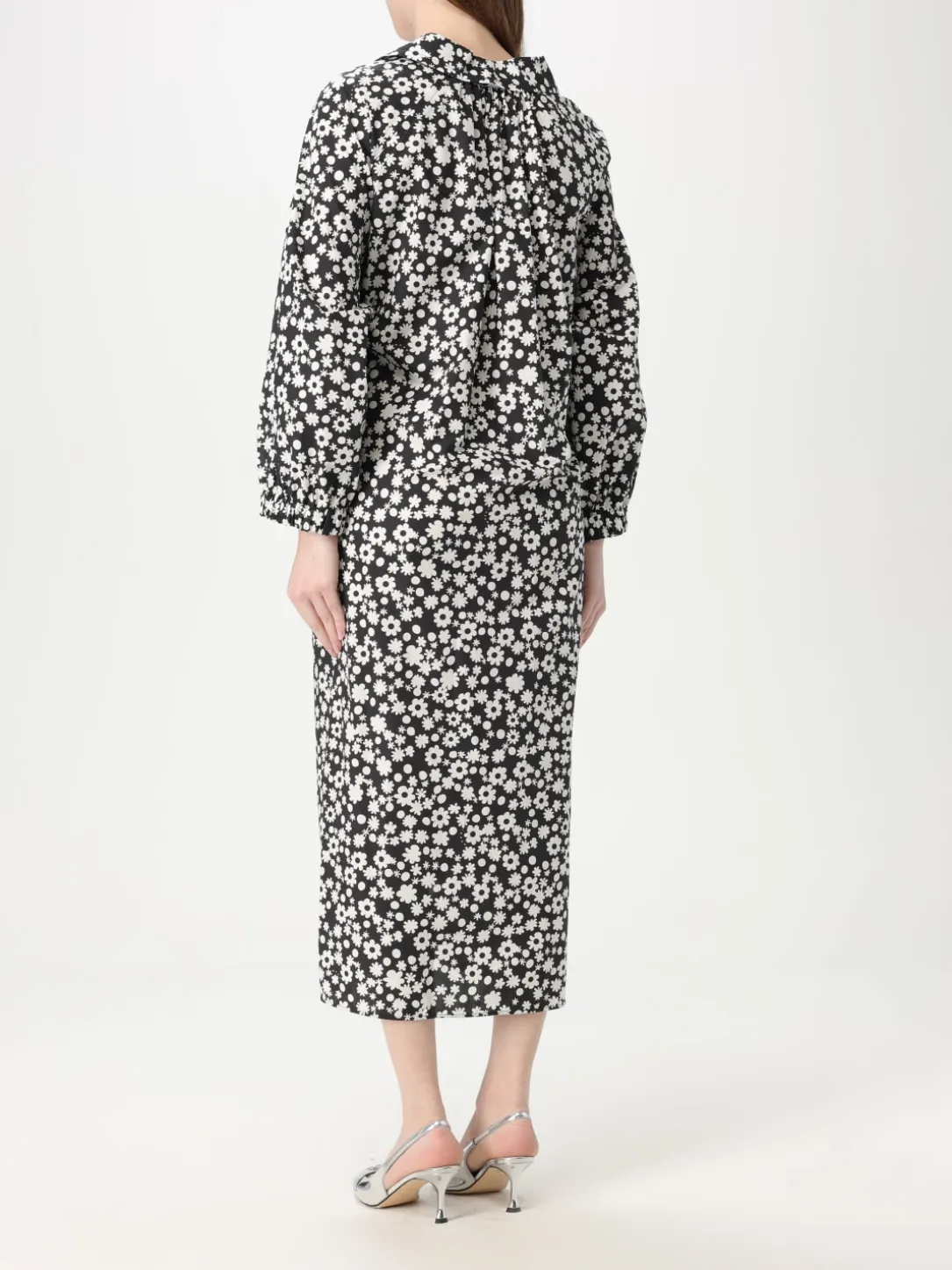 Abito chemisier Marni in cotone con stampa floreale