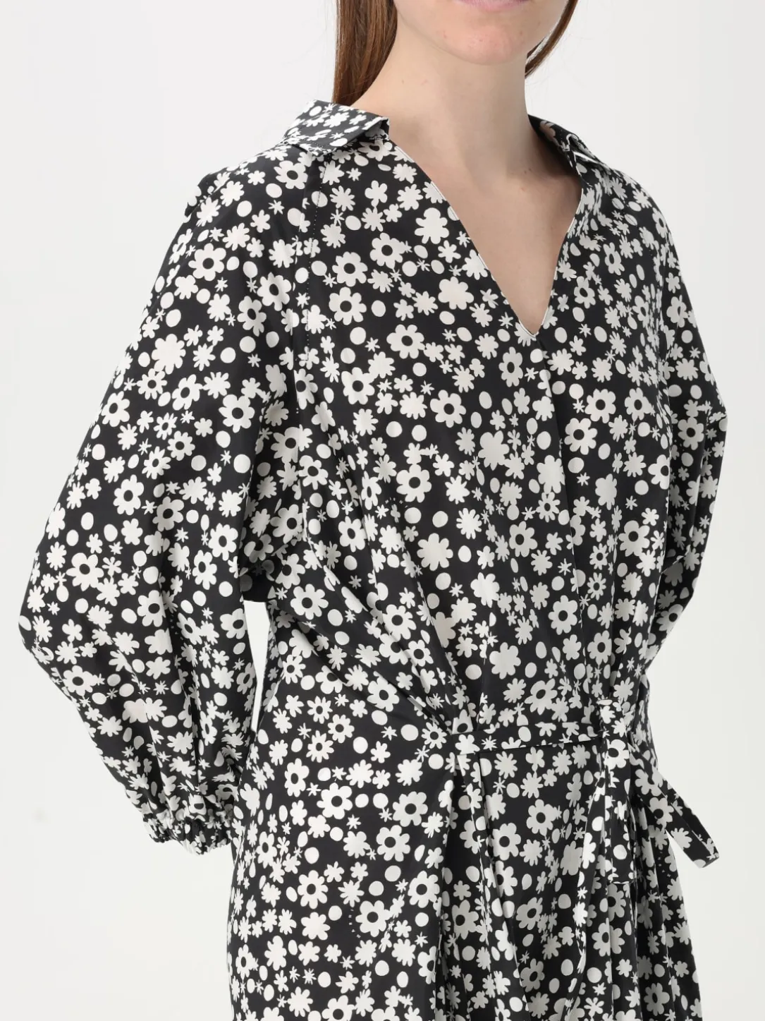 Abito chemisier Marni in cotone con stampa floreale