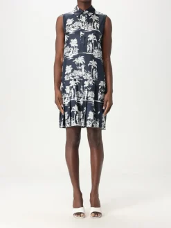 Abito chemisier Max Mara Studio in seta con stampa grafica