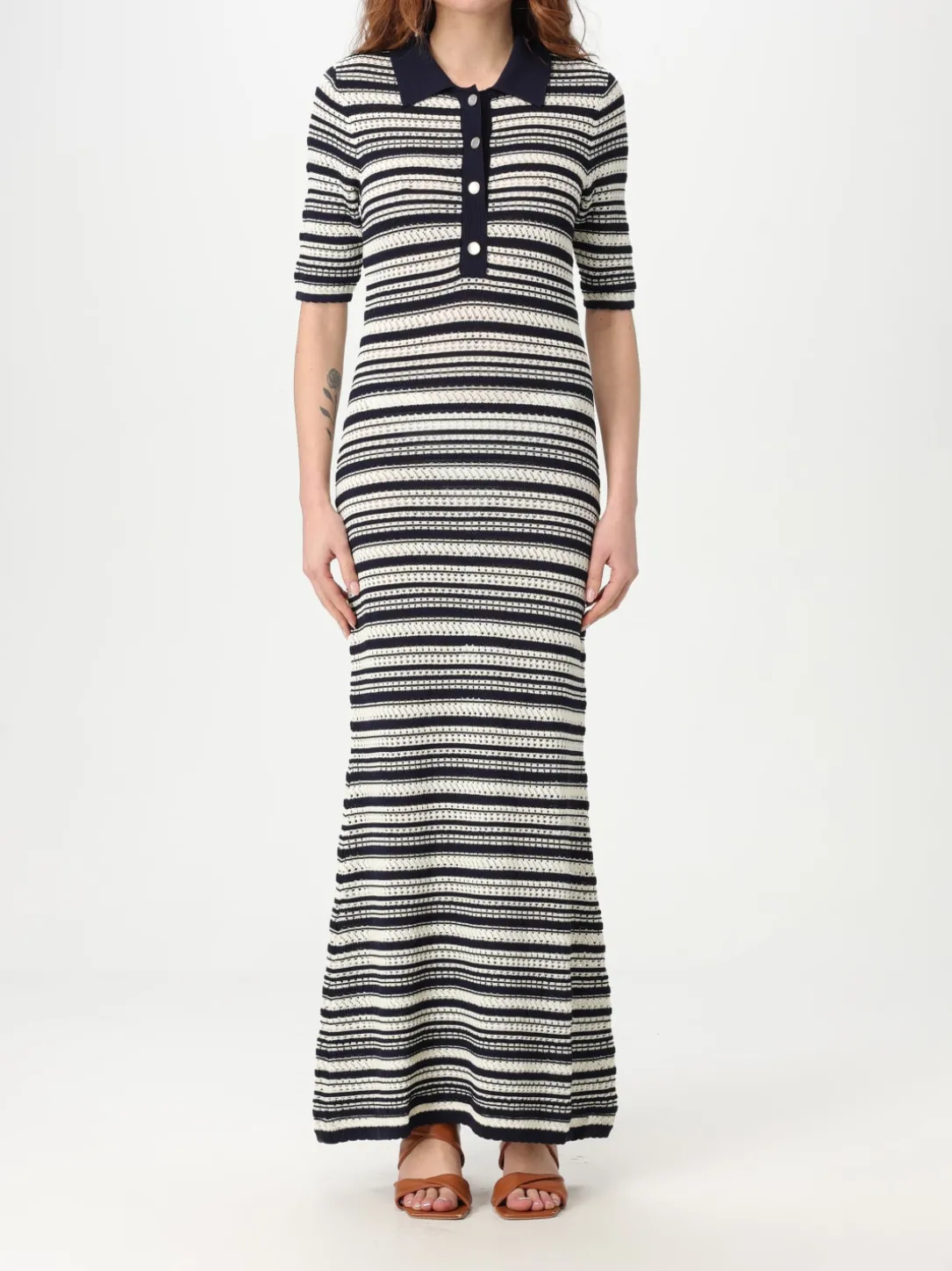 Abito chemisier Twinset in maglia