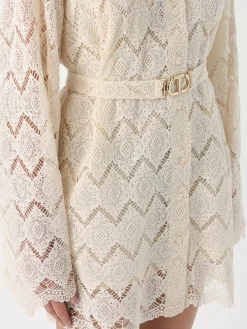 Abito chemisier Twinset in macramè