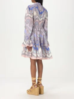 Abito chemisier Zimmermann in lino con stampa Paisley