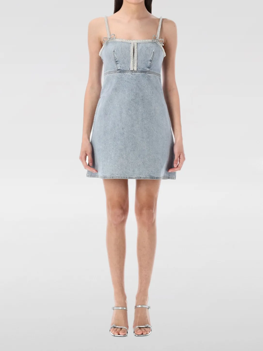 Abito di jeans Self-Portrait