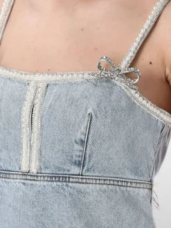 Abito di jeans Self-Portrait