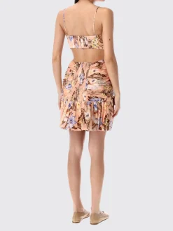 Abito donna Zimmermann in cotone con stampa floreale