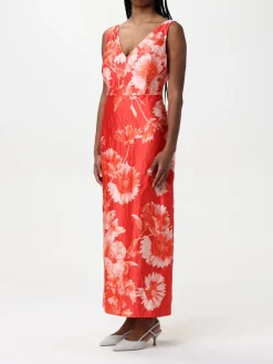 Abito Erdem in seta stampata