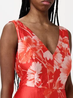 Abito Erdem in seta stampata