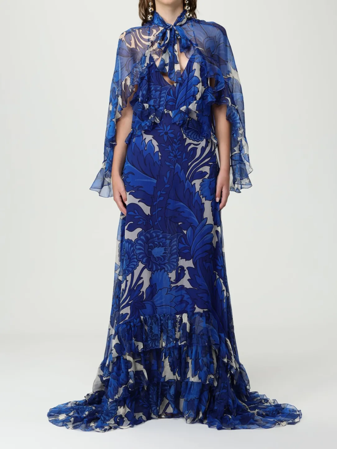 Abito Etro in seta con stampa floreale