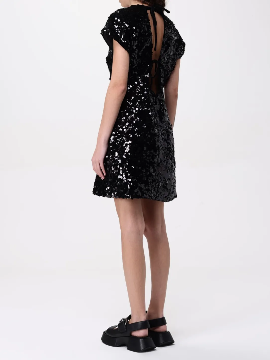 Abito Ganni in tessuto paillettato