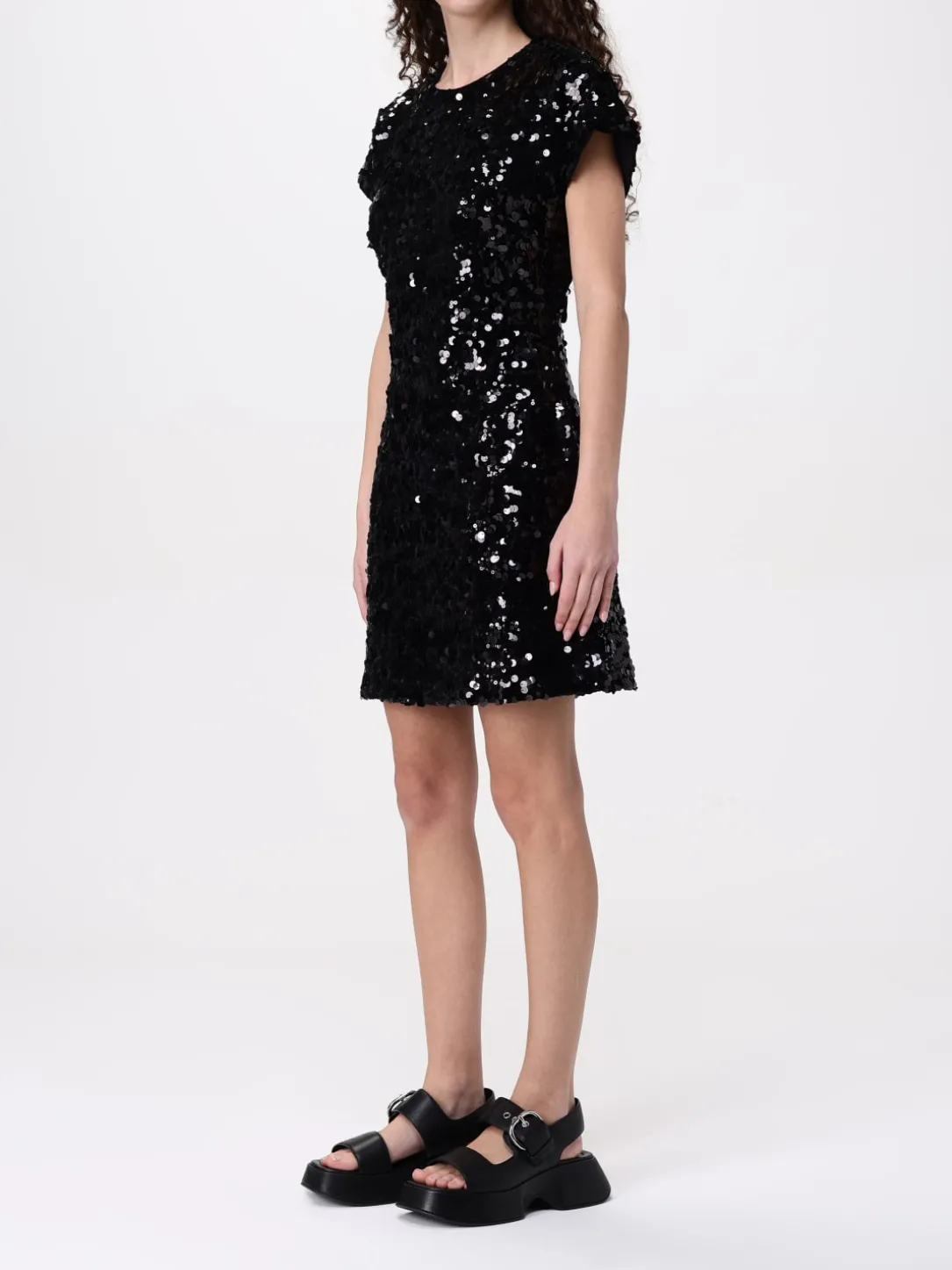 Abito Ganni in tessuto paillettato