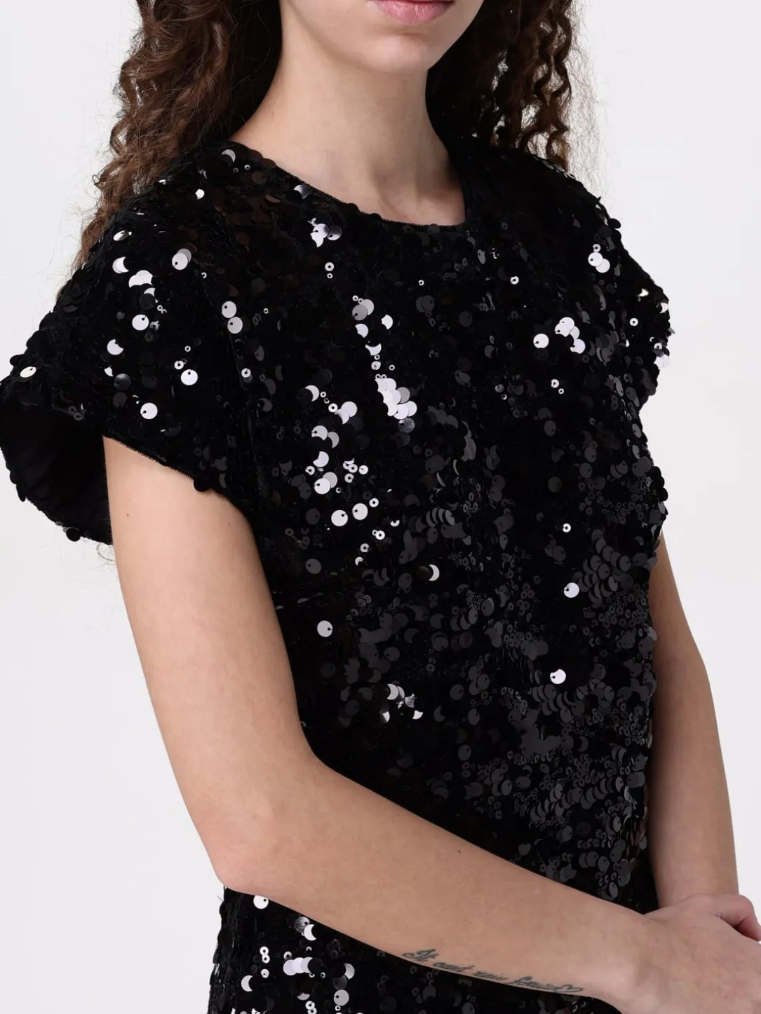 Abito Ganni in tessuto paillettato