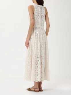 Abito in Sangallo con cinta Twinset