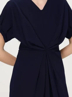 Abito lungo asimmetrico Meimeij in poliestere