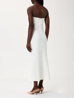 Abito lungo in viscosa e lino Twinset