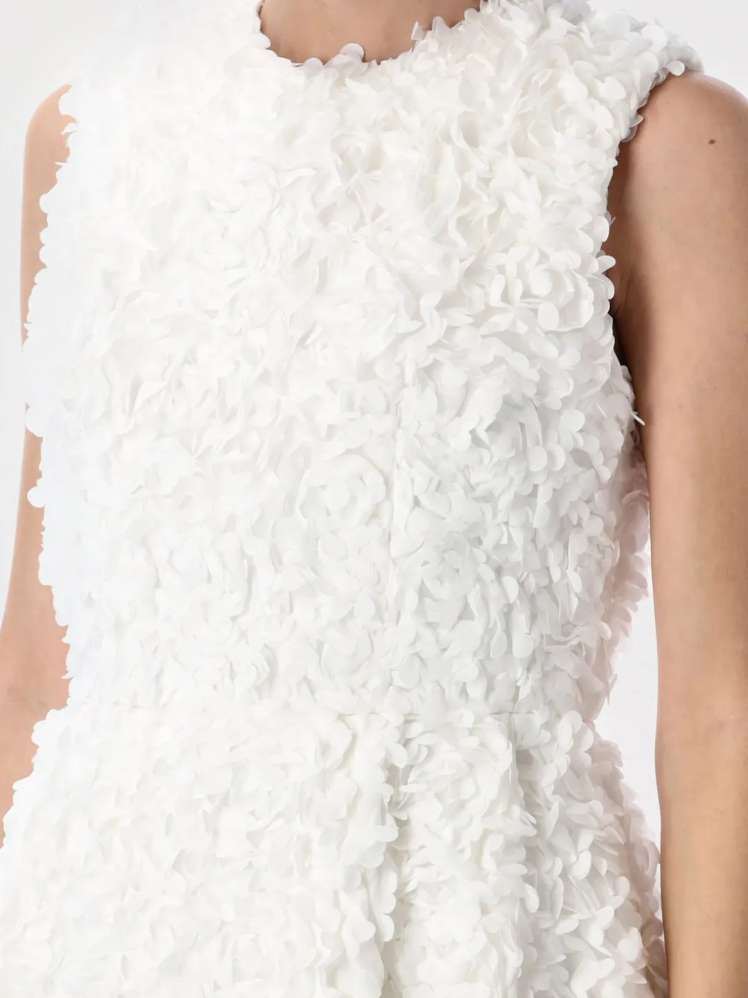 Abito midi Comme Des Garçons in organza con ricamo