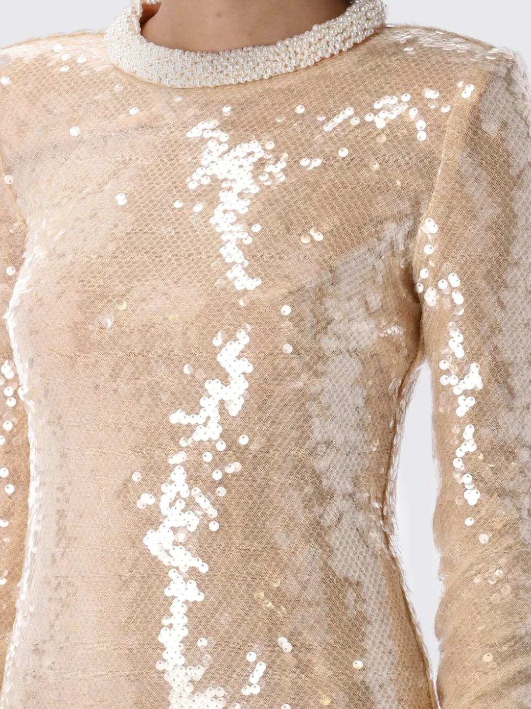 Abito mini Self-Portrait in tessuto paillettato