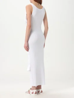 Abito Moschino Couture in jersey con fettucce intrecciate