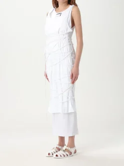 Abito Moschino Couture in jersey con fettucce intrecciate