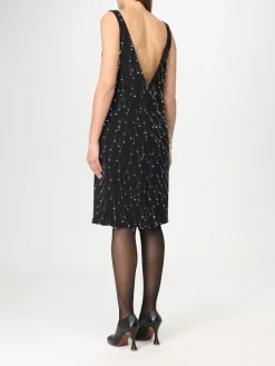 Abito Moschino Couture in crepe con applicazioni