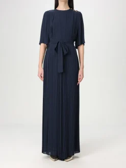 Abito plissettato Twinset in crêpe