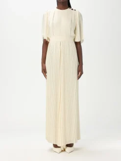 Abito plissettato Twinset in crêpe