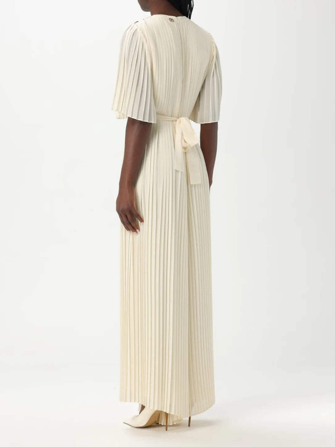 Abito plissettato Twinset in crêpe