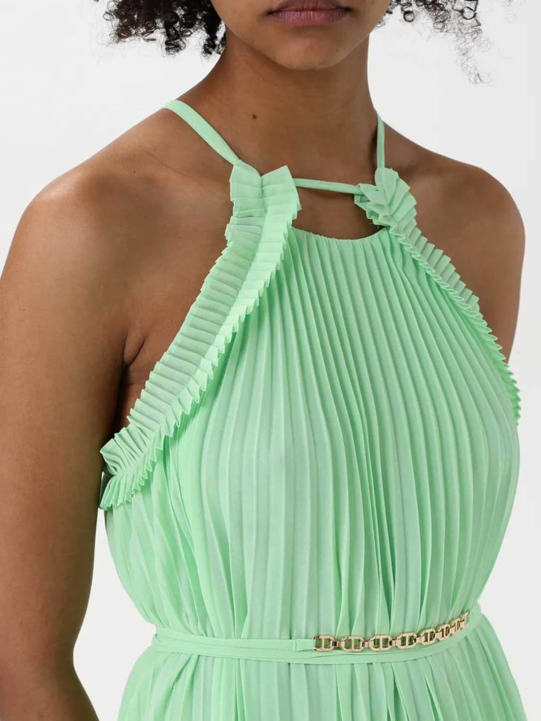 Abito Twinset in crêpe plissettato