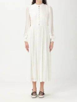 Abito Twinset in misto lino e cotone