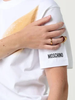 Anello Moschino Couture in ottone con charm