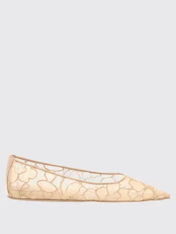 Ballerina Barbara Amina Muaddi in nylon con ricamo floreale