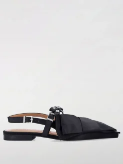 Ballerina Big Bow Ganni in raso