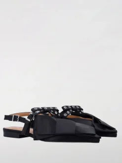 Ballerina Big Bow Ganni in raso