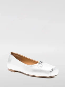 Ballerina Gabriella Aeyde in nappa laminata con fiocco