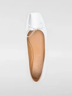 Ballerina Gabriella Aeyde in nappa laminata con fiocco