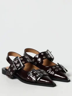 Ballerina Ganni in vernice