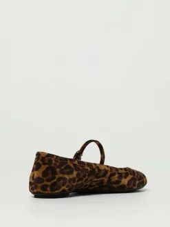 Ballerina Gianvito Rossi in camoscio stampa animalier