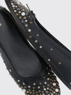 Ballerina Golden Goose in pelle con borchie martellate