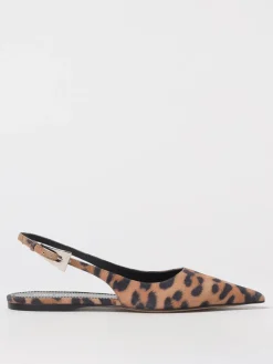 Ballerina Jessica Paris Texas in camoscio stampa animalier