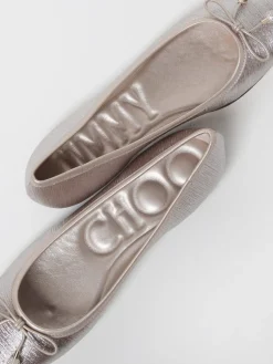 Ballerina Jimmy Choo in tessuto lamè