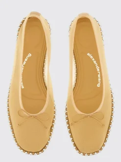 Ballerina Lina Alexander Wang in nylon a rete con borchie