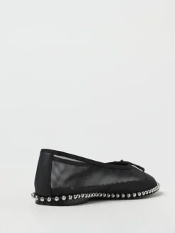 Ballerina Lina Alexander Wang in nylon a rete con borchie