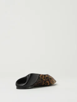 Ballerina Saint Laurent in cavallino animalier e nappa